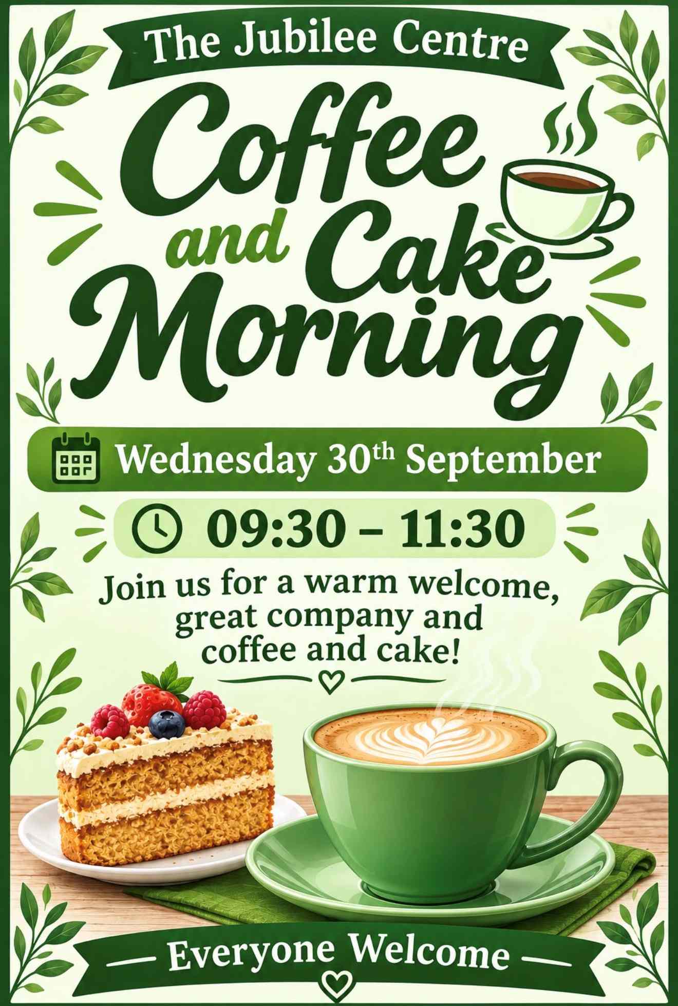 jubilee coffee and cake