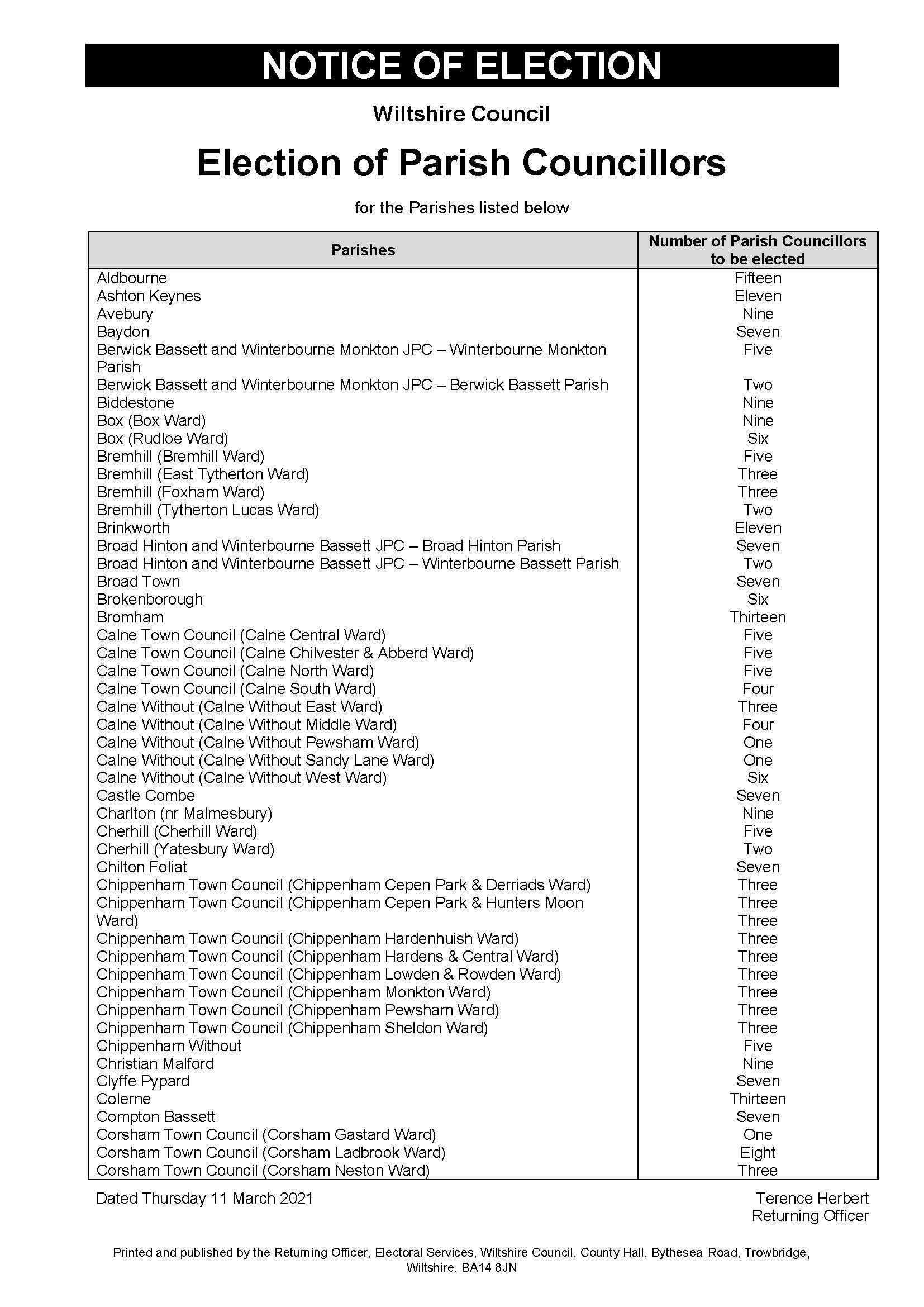 NorthParishnoticeofelectionPage1
