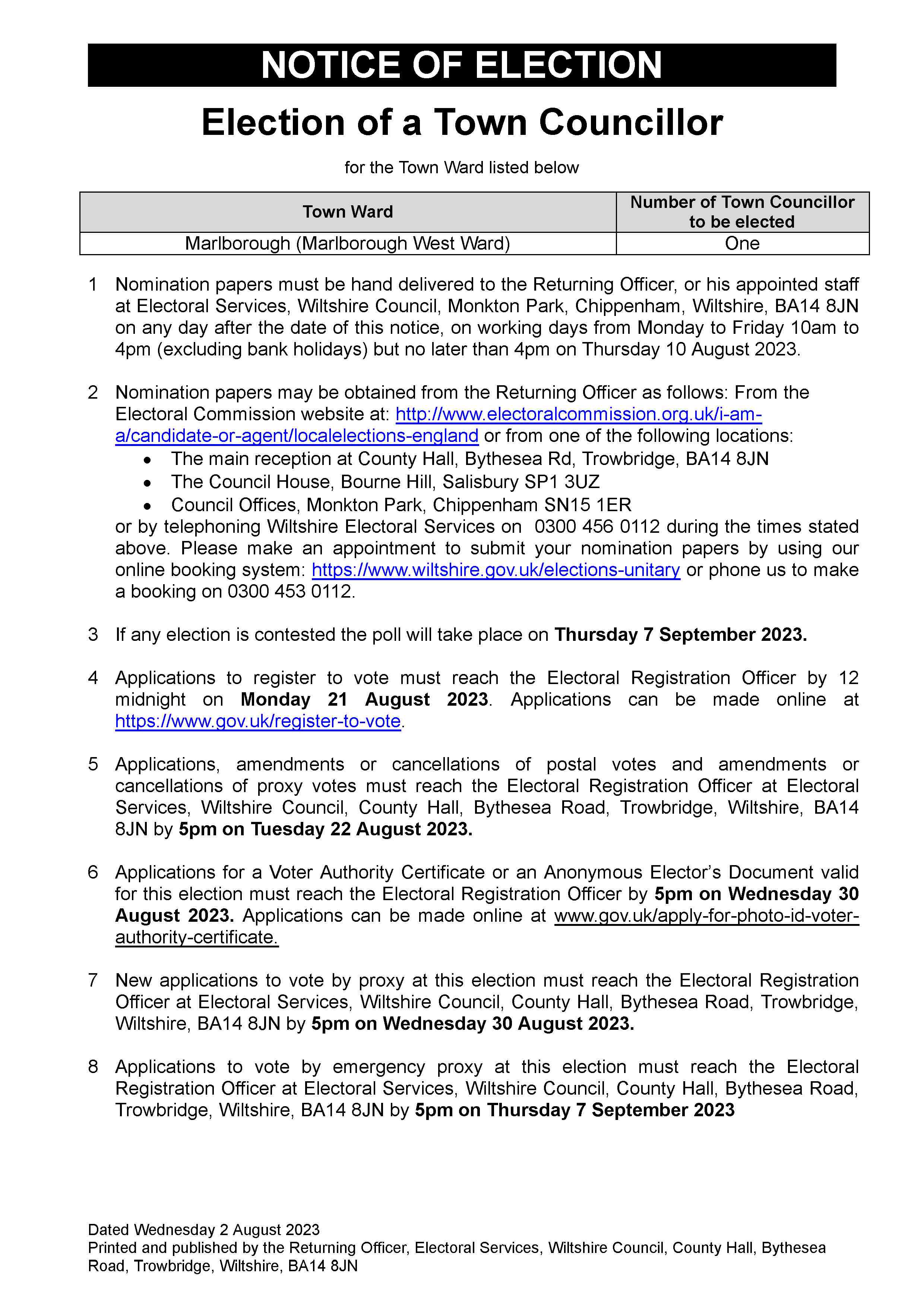 Marlborough-TC-Marlborough-West-Ward---Notice-of-Election