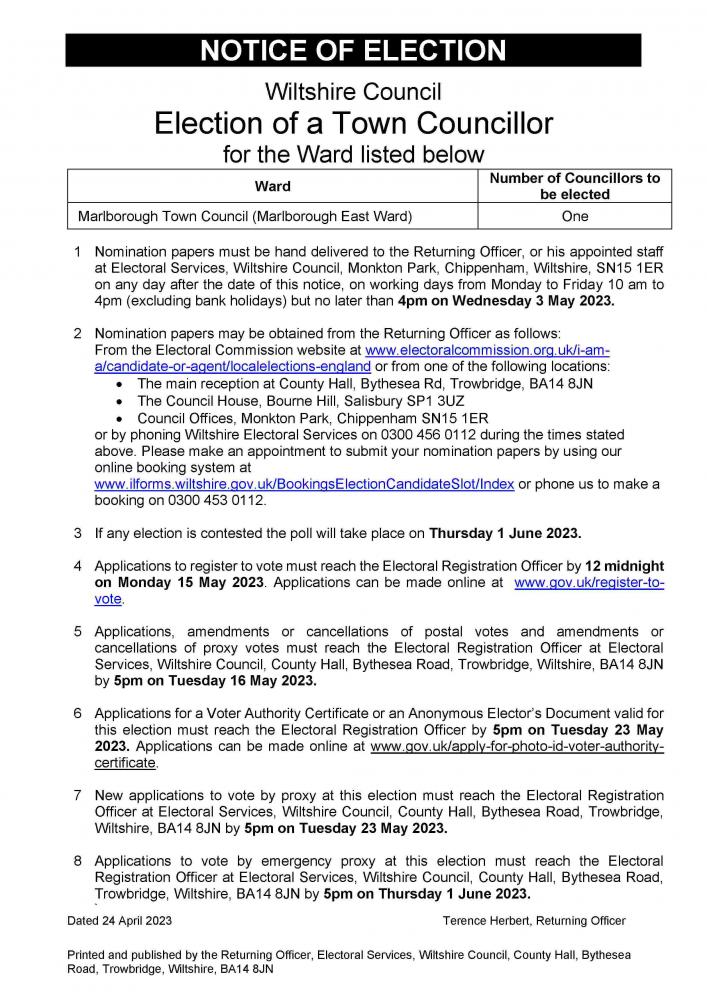 Notice-of-Election---Marlborough-Town-Council-April-2023