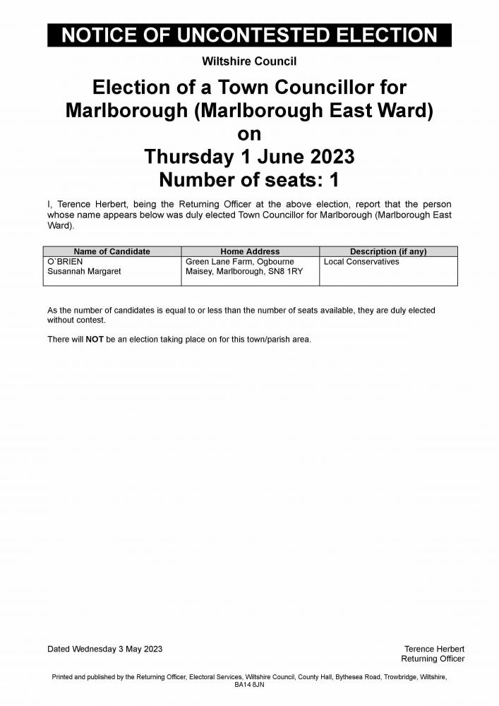 Result-of-Uncontested-Election